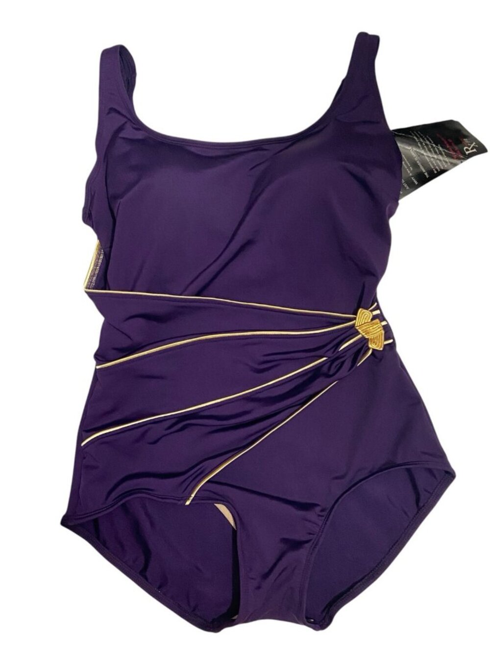 Roxanne Bra-Sized Swimwear Bandeau Sarong One Piece Size 12 36D